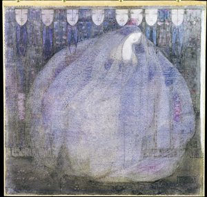 The Mysterious Garden, 1911 (wc e tinta sobre lápis sobre velino colocado a bordo)